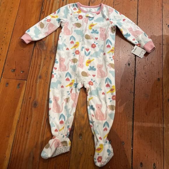 Fleece Footed Pjs - 24M
