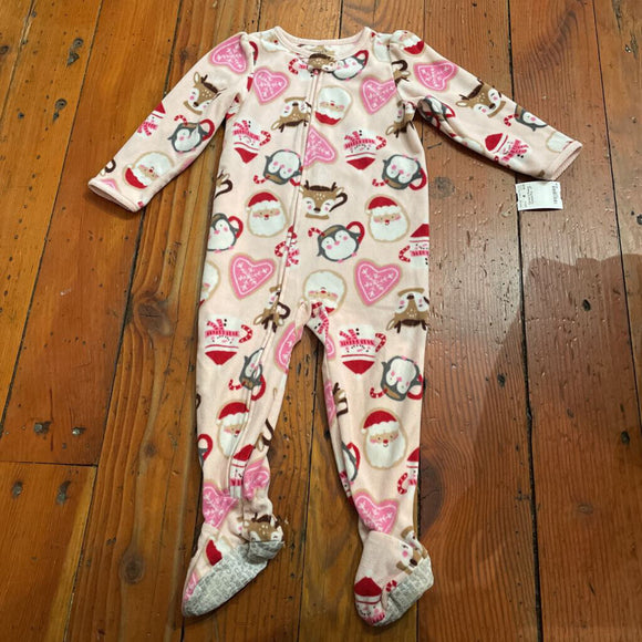 Fleece footed Pjs - 2T