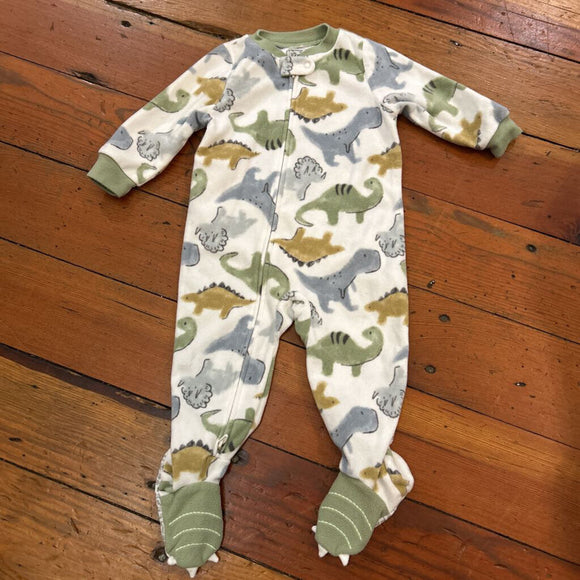 Fleece footed PJs - 12M
