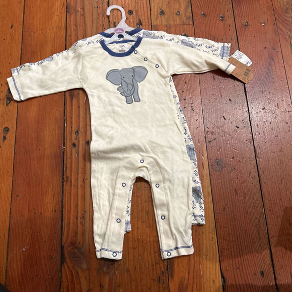 Organic cotton 2 pack jumpsuits NWT - 3-6M