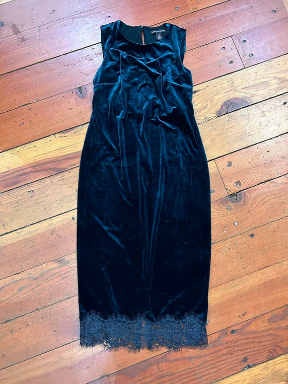 Velvet maternity dress - S