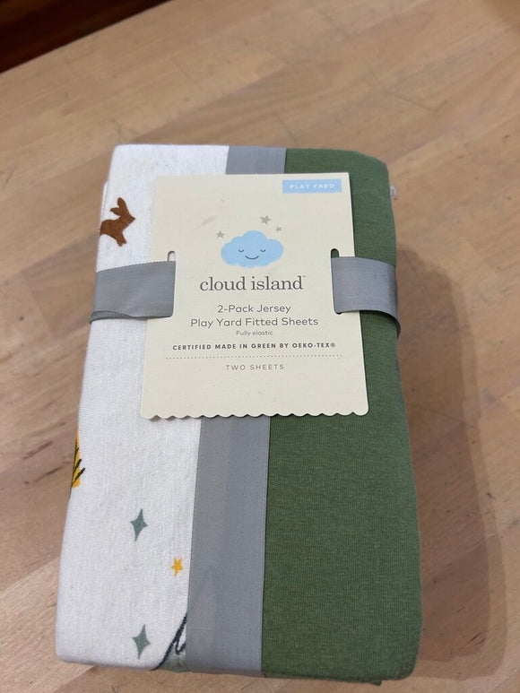 2 pack pack n play sheets - new