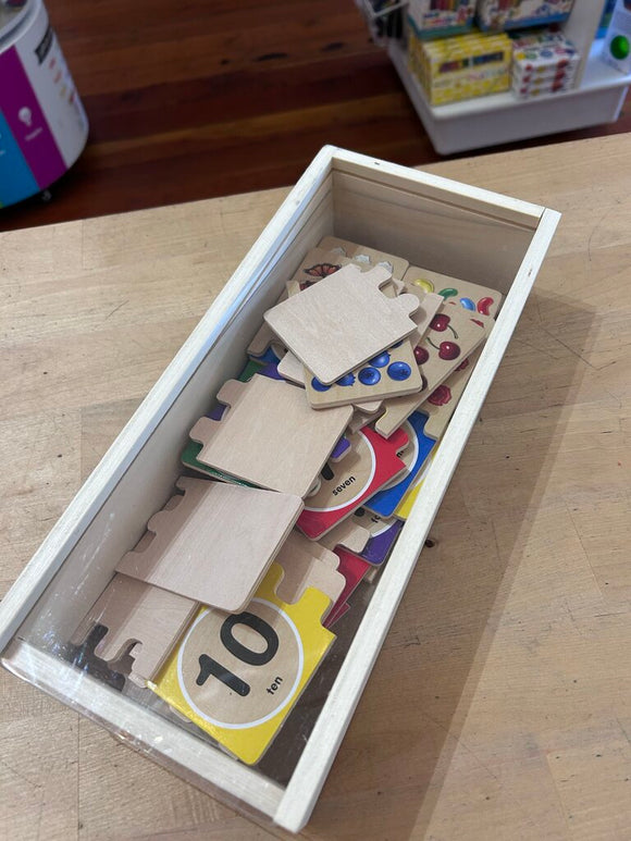 Wooden matching game