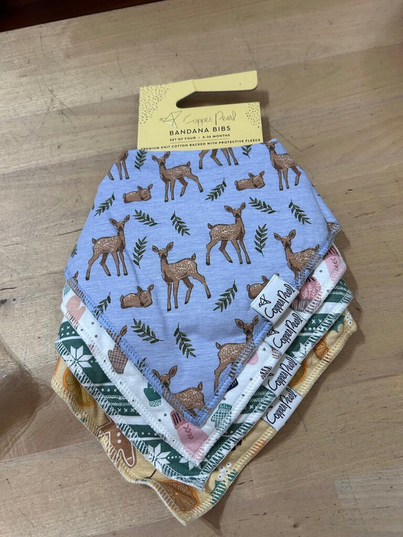 4 pack bandana bibs - new