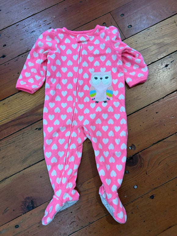 Fleece footed Pjs - 12M