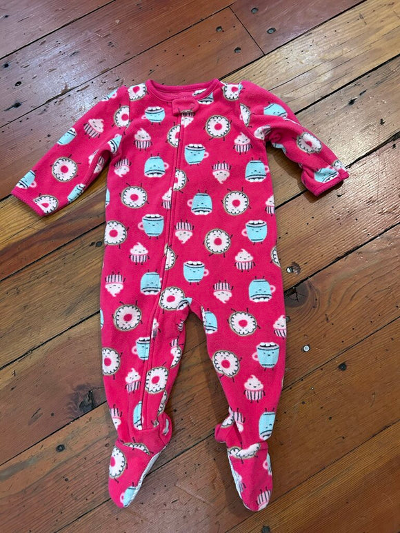 Fleece footed Pjs - 12M