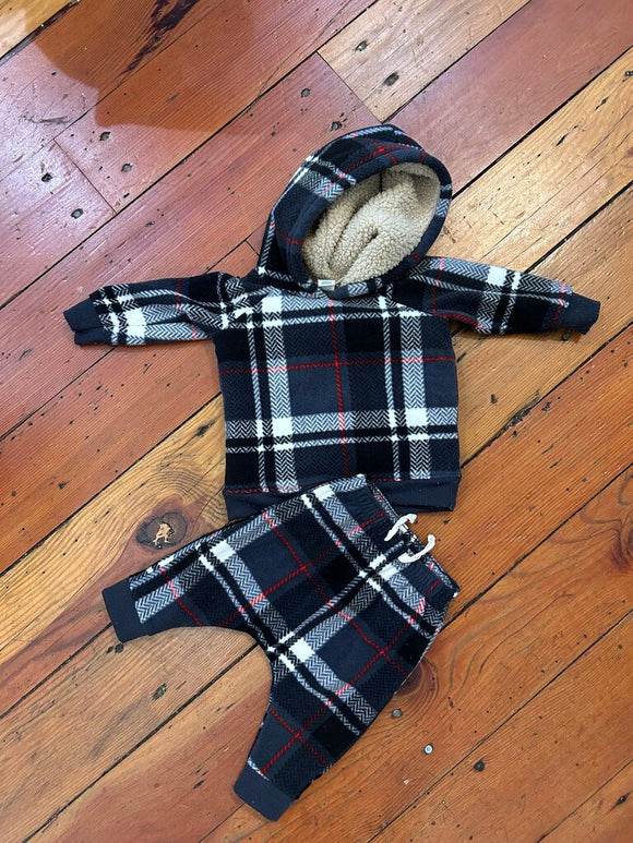 2 piece fleece outfit - 3-6M