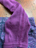 2pc Merino Wool Base Layer Top - 4-5 (XS) - tiny hole in sleeve