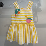 Vintage Striped Zoo Dress - 18/24m (tiny mark)