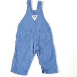 Vintage 80's Oshkosh Engineer Stripe Overalls - 6/9m (small mark on strap)