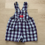 Vintage OshKosh Plaid Pleated Front Romper - 18m