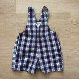 Vintage OshKosh Plaid Pleated Front Romper - 18m
