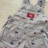 Vintage Baby B'Gosh Sailing Khaki Overalls - 6/9m