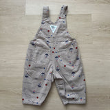 Vintage Baby B'Gosh Sailing Khaki Overalls - 6/9m