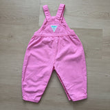 Vintage 90's OshKosh Pink Bubble Overalls - 18m