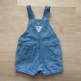 Vintage Oshkosh Light Wash Denim Shortalls - 18m