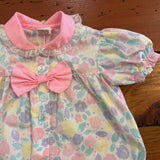 Vintage Floral Bubble Romper - 12m