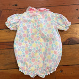 Vintage Floral Bubble Romper - 12m