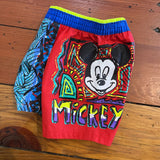 Vintage Mickey NWOT Surf Print Shorts/Swim Shorts - 12m to 2T