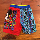 Vintage Mickey NWOT Surf Print Shorts/Swim Shorts - 12m to 2T