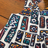 Vintage Esprit Abstract Design Cross-Back Dress - 4