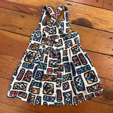 Vintage Esprit Abstract Design Cross-Back Dress - 4