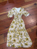 Maternity dress - stitching loose at v neckline - L