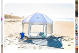 Pop n Go LUXE Playpen with playmat - grey