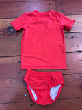 2pc Bathing Set with Swim Diaper - 2-3T - small mark on shirt