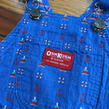 Vintage OshKosh Tugboat Sailor Shortalls - 2T