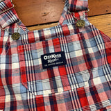 Vintage OshKosh Plaid Shortalls - 2/3T