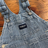 Vintage Y2K OshKosh Engineer Stripe Shortalls - 2/6m (runs to 12m)
