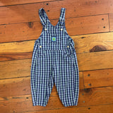 Vintage Oshkosh Plaid Overalls - 18m/2T