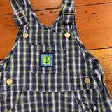 Vintage Oshkosh Plaid Overalls - 18m/2T