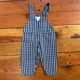 Vintage Oshkosh Plaid Overalls - 18m/2T