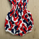 Vntage Abstract Design Sunsuit Romper - 2T (flexible)