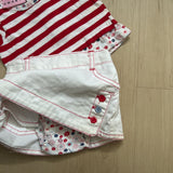 Vintage Y2K Top + Skort Set - 0-3M