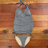 Gingham Two Piece Maternity Swimsuit - M/L (top is M, bottoms L)