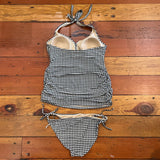 Gingham Two Piece Maternity Swimsuit - M/L (top is M, bottoms L)