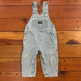 Vintage OshKosh Engineer Stripe Overalls - 2T