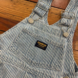 Vintage OshKosh Engineer Stripe Overalls - 2T