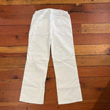 Wide/Low Waist Full Length White Jeans - NWT - M