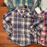 4-Piece Plaid + Stripe Button Up Bundle - 18M