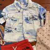 Surf 6-Piece Bundle (Outfit + Button-Up + Tank + 2 Shorts) 18m/2T