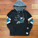 San Jose Sharks Jersey Hooded Pullover - Small runs like 8/10