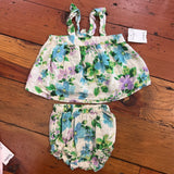6 piece Pink + Green Floral and Plaid Sale Bundle - Size 6-12m