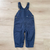 Vintage OshKosh Blue Cotton Overalls - 2T+