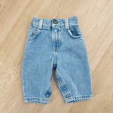 Vintage OshKosh Light Wash Unisex Baby Jeans - 3/6m