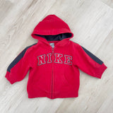 Y2K Nike Striped Hoodie Sweatshirt - 12m