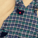 Vintage Gymboree Plaid Cotton Overalls - 12/18m
